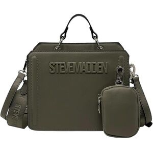 Steve Madden Square Bevelyn Convertible Crossbody Bag, Green Flare